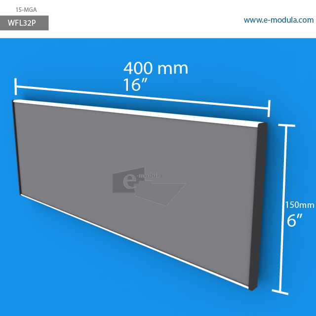 WFL32p - 16" width by 6" height