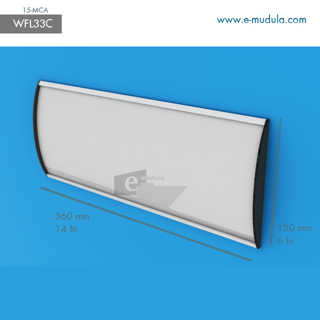 WFL33c - 14" width by 6" height
