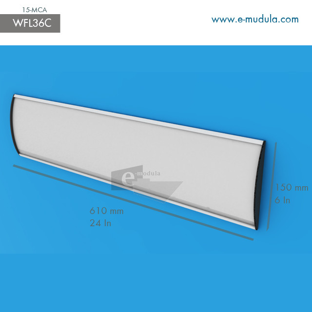 WFL36c - 24" width by 6" height
