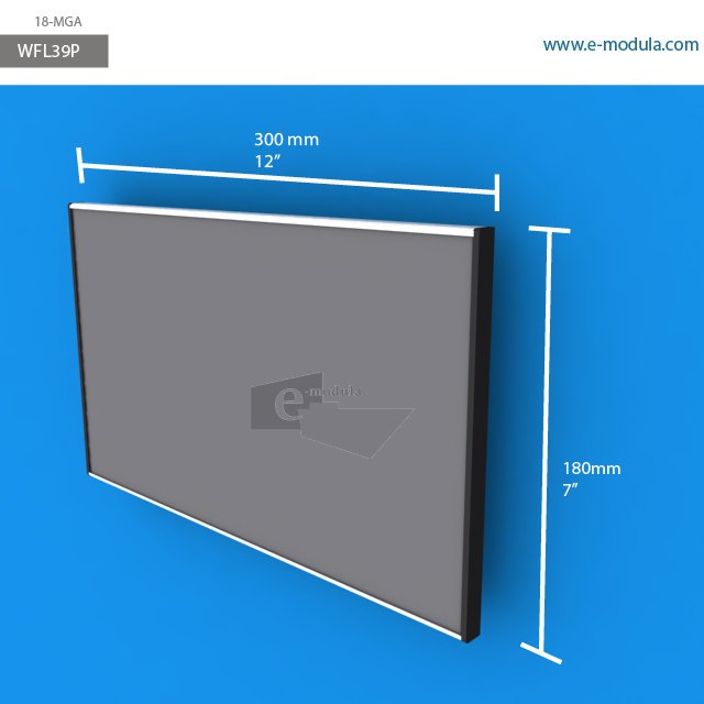 WFL39p - 12" width by 7" height
