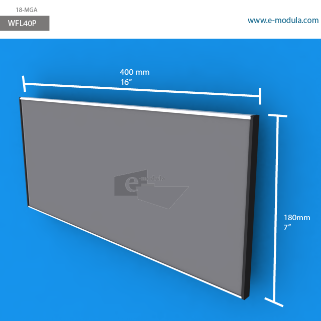 WFL40p - 16" width by 7" height