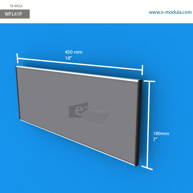WFL41p - 18" width by 7" height