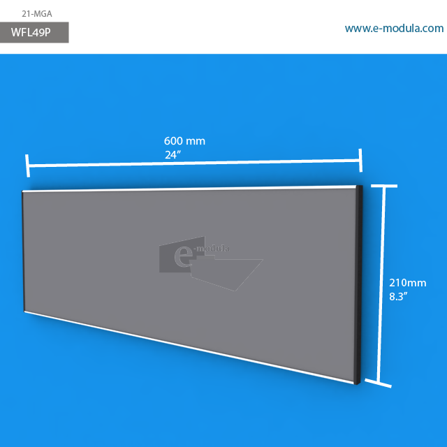 WFL49p - 24" width by 8.3" height