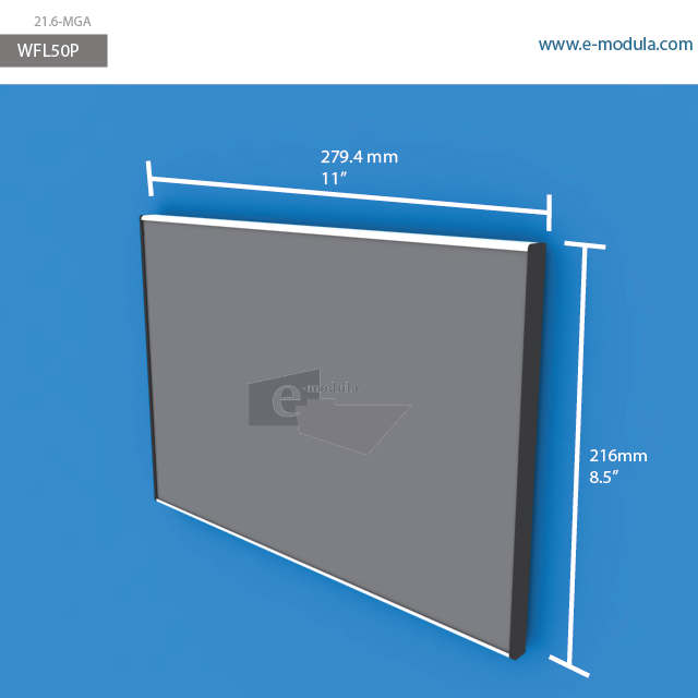 WFL50p - 11" width by 8.5" height