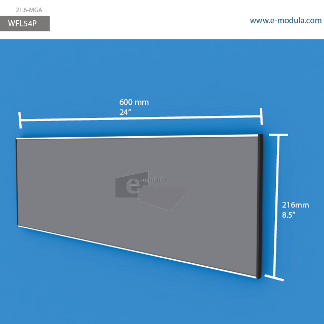 WFL54p - 24" width by 8.5" height