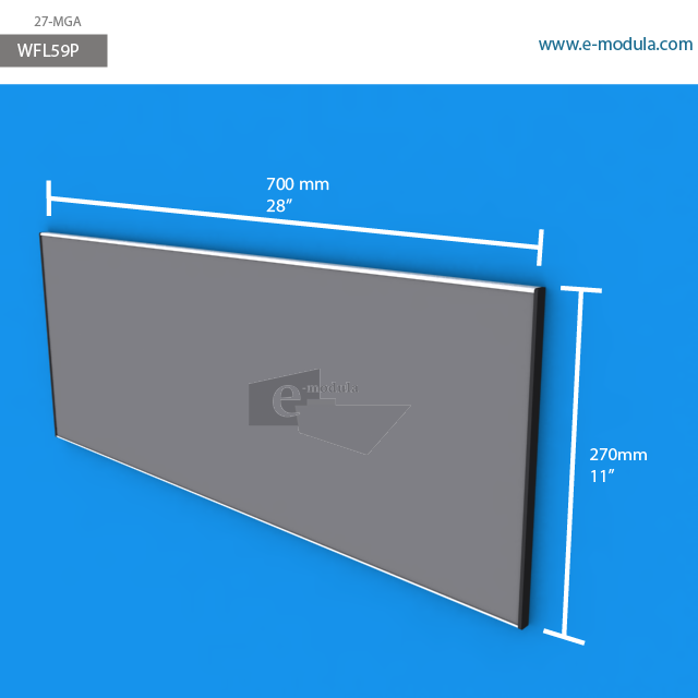 WFL59p - 28" width by 11" height