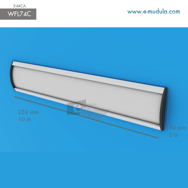 WFL74c - 10" width by 2" height