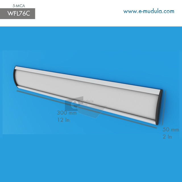 WFL76c - 12" width by 2" height
