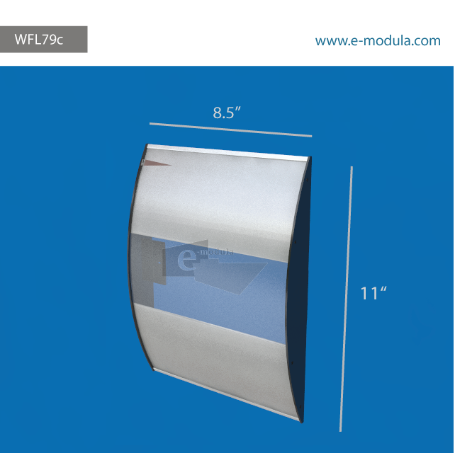 WFL79c-11" high by  width 8.5" 