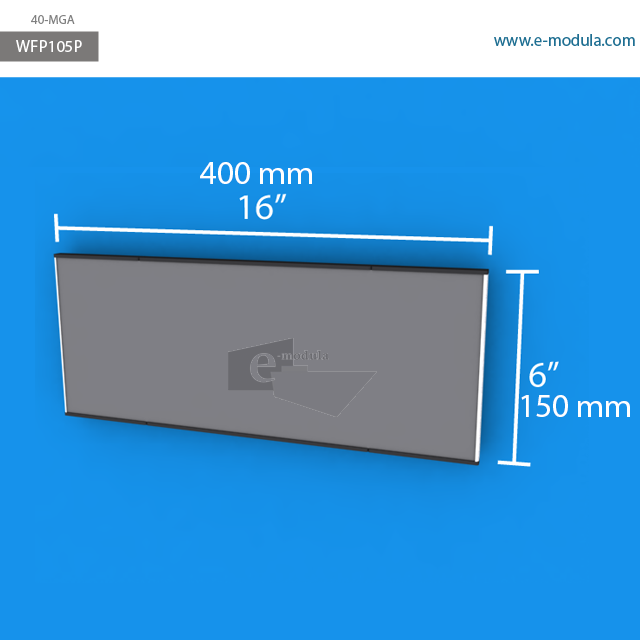 WFP105p - 16" width by 6" height