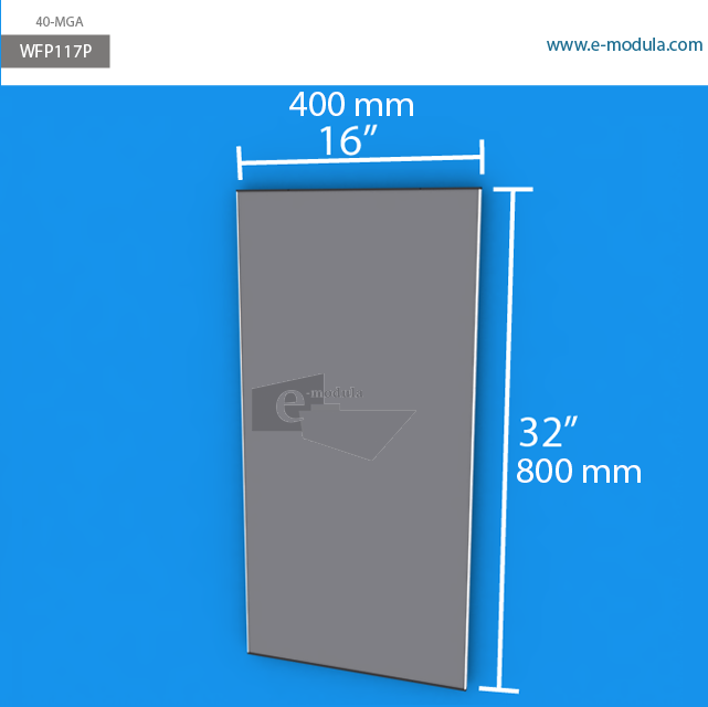 WFP117p - 16" width by 32" height