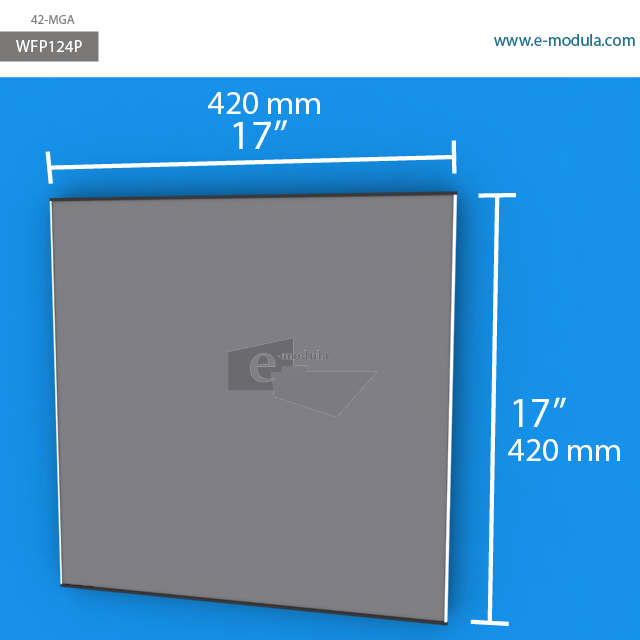 WFP124p - 17" width by 17" height