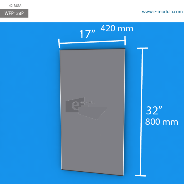 WFP128p - 17" width by 32" height