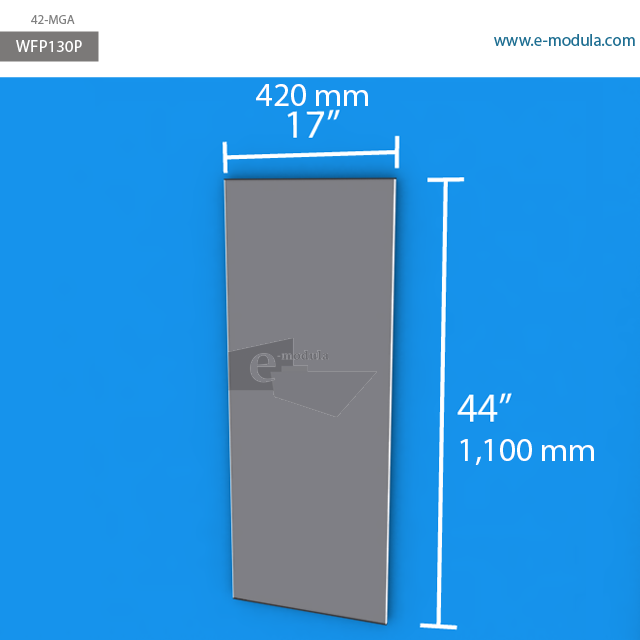 WFP130p - 17" width by 44" height