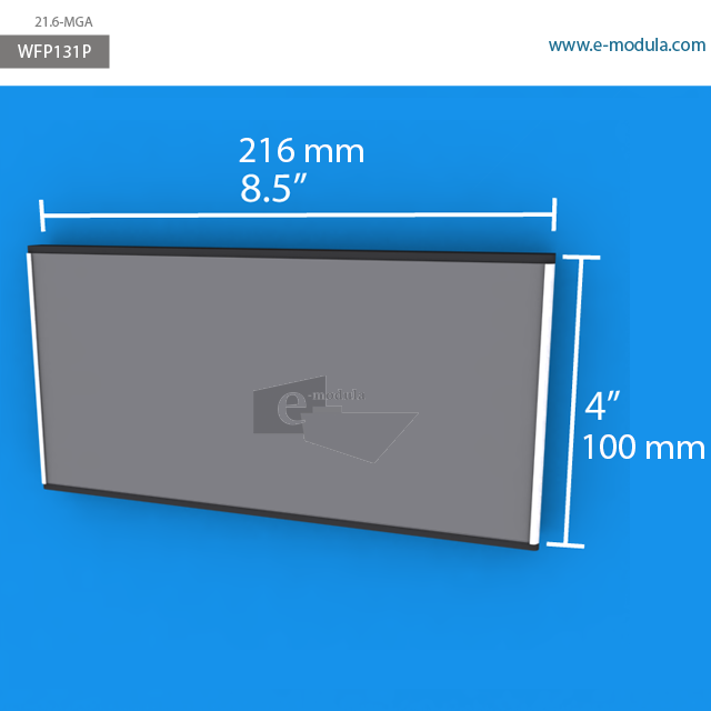 WFP131p - 8.5" width by 4" height