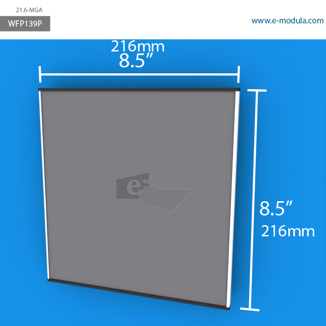 WFP139p - 8.5" width by 8.5" height