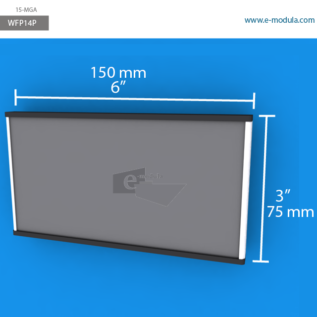 WFP14p - 6" width by 3" height
