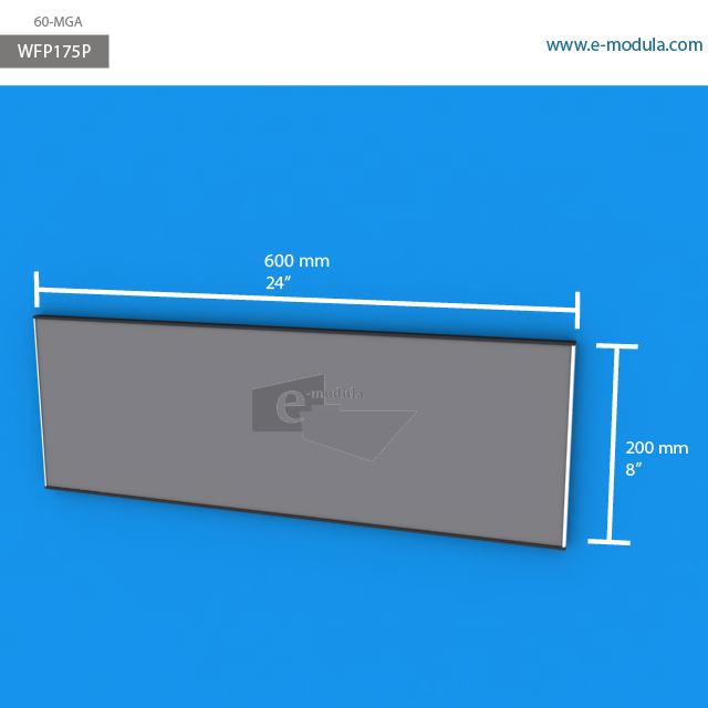 WFP175p - 24" width by 8" height