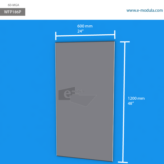 WFP186p - 24" width by 48" height