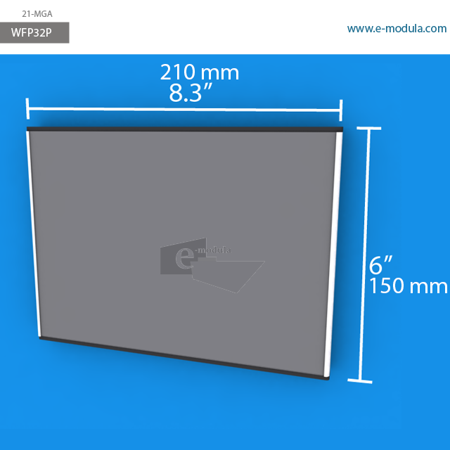 WFP32p - 8.3" width by 6" height