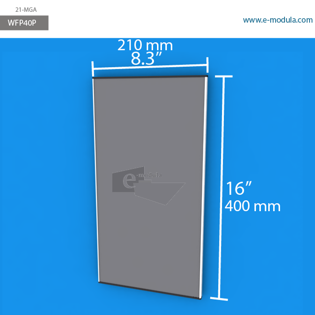 WFP40p - 8.3" width by 16" height