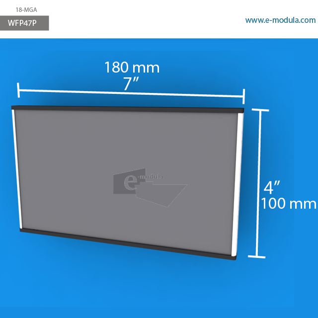 WFP47p - 7" width by 4" height