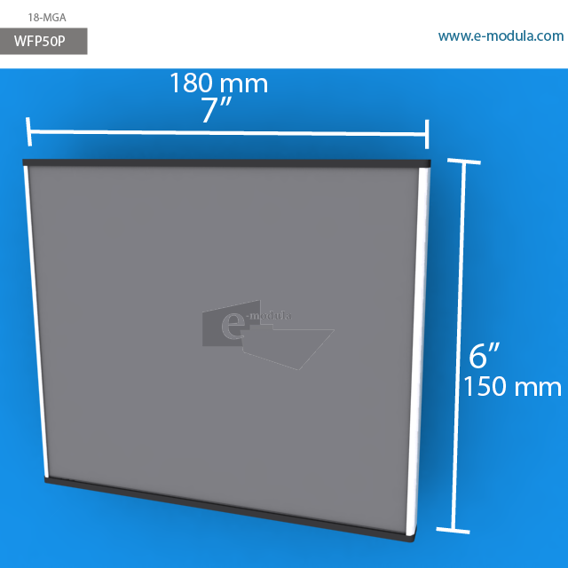 WFP50p - 7" width by 6" height