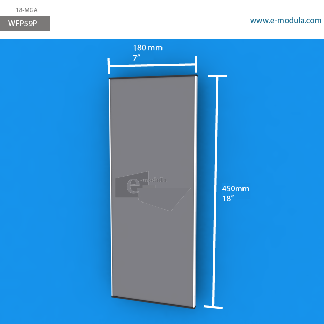 WFP59p - 7" width by 18" height