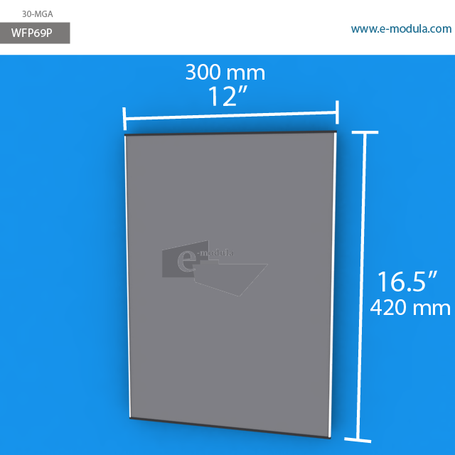 WFP69p - 12" width by 17" height