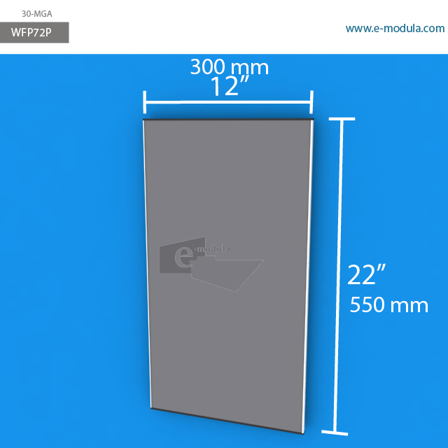 WFP72p - 12" width by 22" height