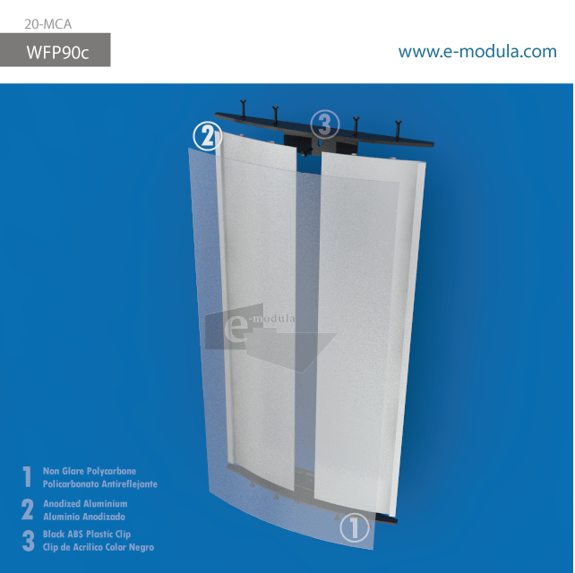 WFP90c-Width 8.5" by 18" high 