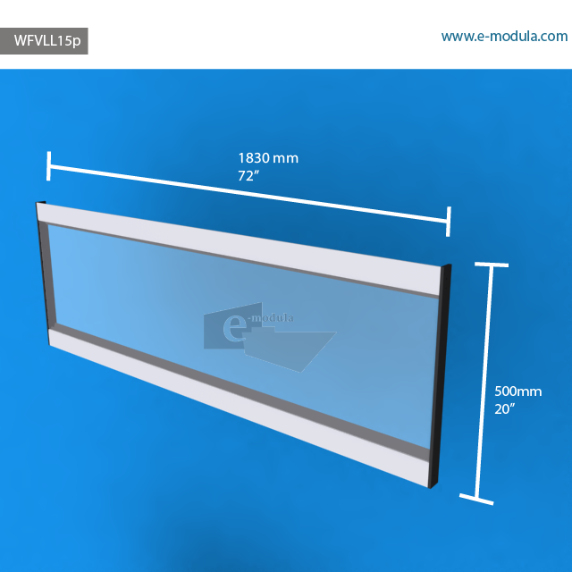 WFVLL15p - 72" width by 20" height