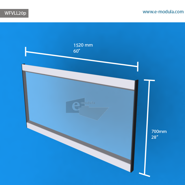 WFVLL20p - 60" width by 28" height