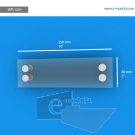 WFL12ch - 10" width by 3" height