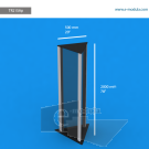 TR21SAp - 20" width by 78" height