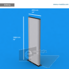 DSW25p - 24" width by 78" height