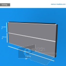 SUS58p - 28" width by 12" height