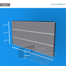 SUS59p - 34" width by 18" height
