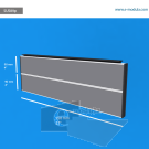 SUS89p - 22" width by 8" height
