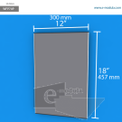 WFP70p - 12" width by 18" height
